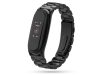 Xiaomi Mi Smart Band 5/Mi Smart Band 6 aktivitásmérőhöz fém szíj rozsdamentes acélból - fekete Xiaomi Mi Smart Band 5/Mi Smart Band 6 aktivitásmérőhöz fém szíj rozsdamentes acélból - fekete
