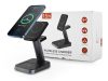Tech-Protect Qi univerzális vezeték nélküli töltő állomás - 15W - Tech-Protect W68 3in1 Wireless Charger for Phone + Watch + Earphone - fekete Tech-Protect Qi univerzális vezeték nélküli töltő állomás - 15W - Tech-Protect W68 3in1 Wireless Charger for Phone + Watch + Earphone - fekete