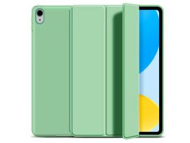 Apple iPad 10.9 (2022) tablet tok (Smart Case) on/off funkcióval - Tech-Protect - matcha green (ECO csomagolás)