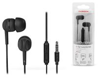   Thomson sztereó felvevős fülhallgató - 3,5 mm jack - Thomson EAR3005BK In-Ear   Earphones - fekete