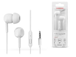 Thomson sztereó felvevős fülhallgató - 3,5 mm jack - Thomson EAR3005W In-Ear    Earphones - fehér