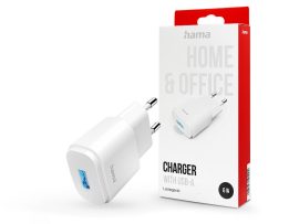 HAMA hálózati töltő adapter USB bemenettel - 6W - HAMA Charger with USB-A -     fehér