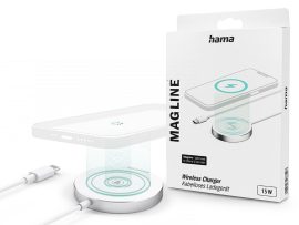 HAMA Qi MagSafe vezeték nélküli töltő állomás - 15W - HAMA Magline Wireless     Charger - fehér