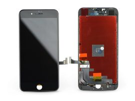 LCD kijelző érintőpanellel - Apple iPhone 8 Plus 5.5" - HQ AAA kiváló minőségű, utángyártott - fekete