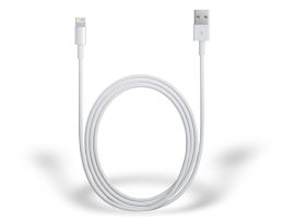 Apple iPhone Lightning eredeti, gyári USB töltő- és adatkábel 1 m-es vezetékkel - Lightning - MD818ZM/A (ECO csomagolás)