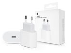   Apple eredeti, gyári USB Type-C hálózati töltő adapter - 20W - MHJE3ZM/A - fehér