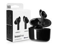   Boompods TWS Bluetooth sztereó headset v5.0 + töltőtok - Boompods Bassline Go   TWS with Charging Case - fekete