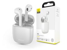   Baseus TWS Bluetooth sztereó headset v5.0 + töltőtok - Baseus W04 True Wireless Earphones with Charging Case - fehér