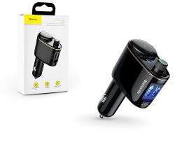 Baseus Bluetooth FM-transmitter / szivargyújtó töltő - 2xUSB + MP3 - Baseus     RH01/S05 - fekete