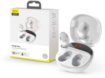   Baseus TWS Bluetooth sztereó headset v5.0 + töltőtok - Baseus WM01 Plus True Wireless Earphones with Charging Case - fehér