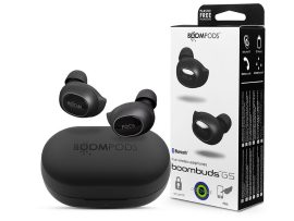 Boompods TWS Bluetooth sztereó headset v5.0 + töltőtok - Boompods GS TWS with Charging Case - fekete