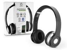   Rebeltec Wireless Bluetooth sztereó fejhallgató beépített mikrofonnal - Rebeltec Crystal Hi-Fi Bluetooth Headset - fekete/ezüst