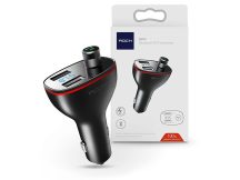   Rock Bluetooth FM-transmitter / szivargyújtó töltő - 2xUSB + MP3 - Rock B300 -  fekete