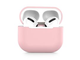 Szilikon védőtok Apple AirPods 3 fülhallgatóhoz - pink - ECO csomagolás