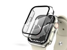   Apple Watch 7/Series 8 (45 mm) védőtok beépített edzett üveggel - DEFENSE 360 - átlátszó (ECO csomagolás)