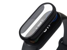   Xiaomi Mi Smart Band 5/Mi Smart Band 6 védőtok beépített edzett üveggel -       DEFENSE 360 - fekete (ECO csomagolás)