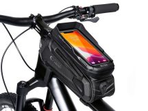   Tech-Protect kerékpárra szerelhető, por- és cseppálló telefontartó táska        -Tech-Protect XT5 Bike Mount - fekete