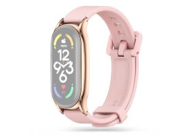 Xiaomi Mi Smart Band 7 aktivitásmérőhöz szilikon csuklópánt - Iconband Pro -    rózsaszín