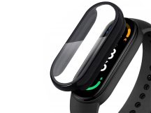   Xiaomi Mi Smart Band 7 védőtok beépített edzett üveggel - DEFENSE 360 - fekete  (ECO csomagolás)