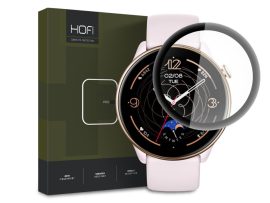 HOFI Hybrid Pro+ Glass üveg képernyővédő fólia - Amazfit GTR Mini - fekete