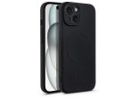   Apple iPhone 15 Plus szilikon hátlap - Silicone Mag Cover - fekete