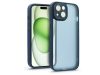 Apple iPhone 15 Plus hátlap kameravédő peremmel, lencsevédő üveggel - Variete - sötétkék Apple iPhone 15 Plus hátlap kameravédő peremmel, lencsevédő üveggel - Variete - sötétkék