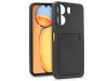 Xiaomi Redmi 13C szilikon hátlap kártyatartóval - Card Case - fekete Xiaomi Redmi 13C szilikon hátlap kártyatartóval - Card Case - fekete
