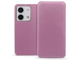 Xiaomi Redmi Note 13 5G oldalra nyíló tok - Dual Pocket Flip - rózsaszín