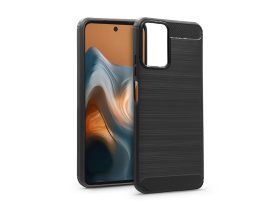 Haffner Carbon szilikon tok - Motorola Moto G34 - fekete