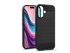 Haffner Carbon szilikon tok - Apple iPhone 16 - fekete Haffner Carbon szilikon tok - Apple iPhone 16 - fekete