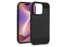   Haffner Carbon szilikon tok - Apple iPhone 16 Pro Max - fekete