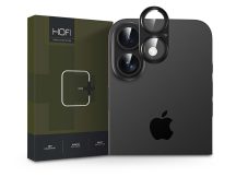   HOFI FullCam Pro+ kameralencse védőüveg + alu kameravédő - Apple iPhone 16/16 Plus - fekete