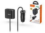   HOCO szivargyújtó töltő + USB elosztó HUB 3xUSB + Type-C csatlakozóval, 1,2 m-es vezetékkel - PD3.0/QC3.0/QC2.0 - 42W - HOCO Z35 - fekete