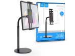   HOCO asztali telefon/tablet tartó 4,7-10'' méretű készülékhez - HOCO PH30 Metal Desktop Stand - fekete