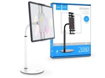   HOCO asztali telefon/tablet tartó 4,7-10'' méretű készülékhez - HOCO PH30 Metal Desktop Stand - fehér