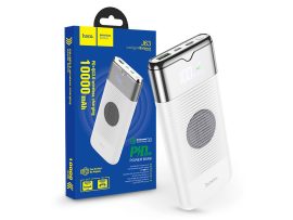 HOCO hordozható külső akkumulátor / power bank - 10.000 mAh - HOCO J63 - USB +  Type-C + microUSB + PD + QC3.0 Wireless Charging  - fehér