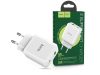 HOCO hálózati töltő adapter Type-C + USB bemenettel - 20W - HOCO N5 Super Fast  Charger PD3.0 + QC3.0 - fehér