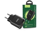   HOCO hálózati töltő adapter Type-C + USB bemenettel - 20W - HOCO N5 Super Fast  Charger PD3.0 + QC3.0 - fekete