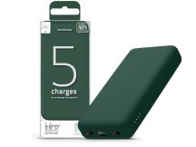   Juice hordozható külső akkumulátor / power bank - 15.000 mAh - Juice ECO 5 -    2xUSB + Type-C - zöld