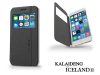 Apple iPhone 6 Plus oldalra nyíló tok - Kalaideng Iceland 2 Series View Cover   Flip - fekete