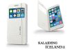 Apple iPhone 6 Plus oldalra nyíló tok - Kalaideng Iceland 2 Series View Cover   Flip - fehér