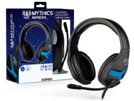 Mythics Nemesis PlayStation 4 kék gamer headset