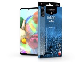 Samsung A715F Galaxy A71 rugalmas üveg képernyővédő fólia - MyScreen Protector  Hybrid Glass - átlátszó