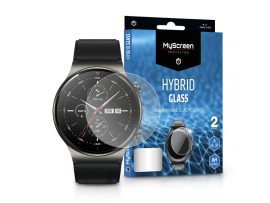 Huawei Watch GT 2 Pro rugalmas üveg képernyővédő fólia - MyScreen Protector     Hybrid Glass - 2 db/csomag - átlátszó