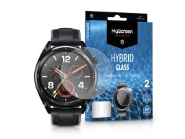 Huawei Watch GT (46 mm) rugalmas üveg képernyővédő fólia - MyScreen Protector   Hybrid Glass - 2 db/csomag - átlátszó