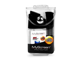 MyScreen Protector képernyőtisztító folyadék + mikroszálas törlőkendő antibaktérium és antivírus hatással, utazáshoz - 30 ml űrtartalom