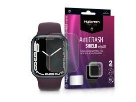 Apple Watch Series 7/Series 8 (45 mm) ütésálló képernyővédő fólia - MyScreen    Protector AntiCrash Shield Edge3D - 2 db/csomag - átlátszó