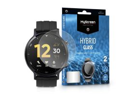 Realme Watch S Pro rugalmas üveg képernyővédő fólia - MyScreen Protector Hybrid Glass - 2 db/csomag - transparent