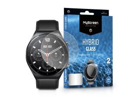 Xiaomi Watch S1 rugalmas üveg képernyővédő fólia - MyScreen Protector Hybrid    Glass - 2 db/csomag - átlátszó