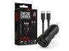 Maxlife szivargyújtós töltő adapter USB + Type-C bemenettel + Type-C - Type-C kábel - 20W - Maxlife MXCC-04-20WAC PD3.0 + QC3.0 Car Charger - fekete Maxlife szivargyújtós töltő adapter USB + Type-C bemenettel + Type-C - Type-C kábel - 20W - Maxlife MXCC-04-20WAC PD3.0 + QC3.0 Car Charger - fekete
